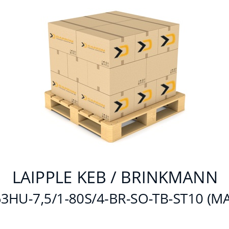   LAIPPLE KEB / BRINKMANN NMS63HU-7,5/1-80S/4-BR-SO-TB-ST10 (MA80a4)