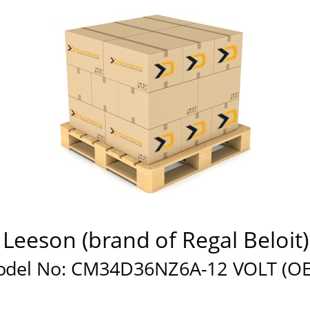   Leeson (brand of Regal Beloit) Model No: CM34D36NZ6A-12 VOLT (OEM)