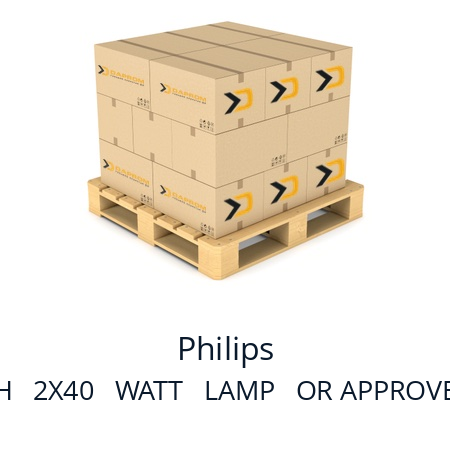   Philips QWZ802    WITH   2X40   WATT   LAMP   OR APPROVED EQUIVALENT