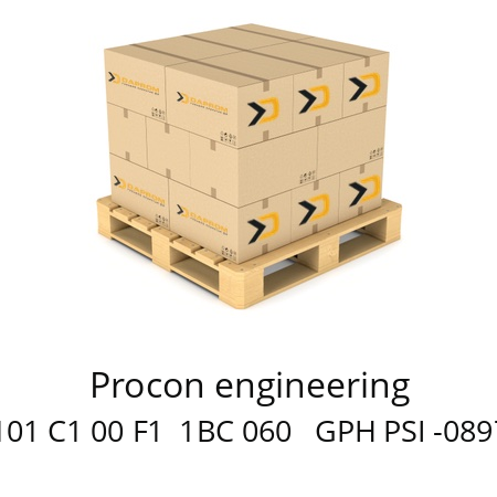   Procon engineering 101 C1 00 F1  1BC 060   GPH PSI -0897