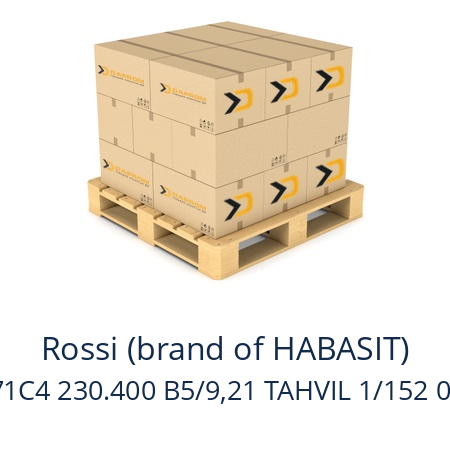   Rossi (brand of HABASIT) MR IV 81 403A-71C4 230.400 B5/9,21 TAHVIL 1/152 0.55 KW 1400 DD