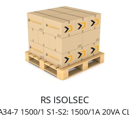   RS ISOLSEC TA34-7 1500/1 S1-S2: 1500/1A 20VA CL1