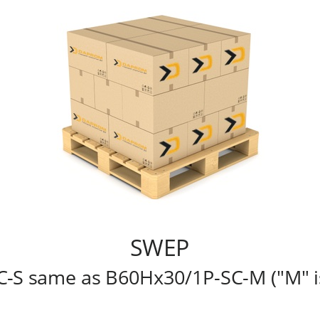   SWEP B60Hx30/1P-SC-S same as B60Hx30/1P-SC-M ("M" is only the max)