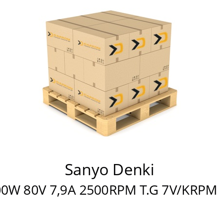   Sanyo Denki TYPR : L850T-012EL8 500W 80V 7,9A 2500RPM T.G 7V/KRPM   LOT NO: 074H9620 24