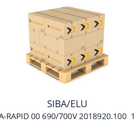   SIBA/ELU NH SICH.ULTRA-RAPID 00 690/700V 2018920.100  100A DIN43653