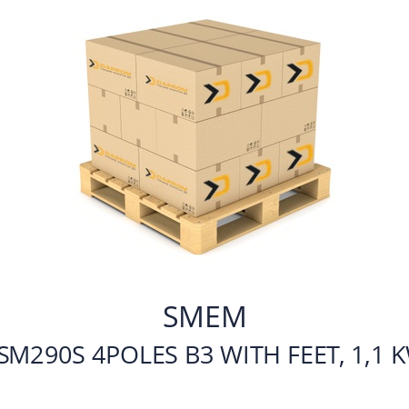   SMEM 6SM290S 4POLES B3 WITH FEET, 1,1 KW