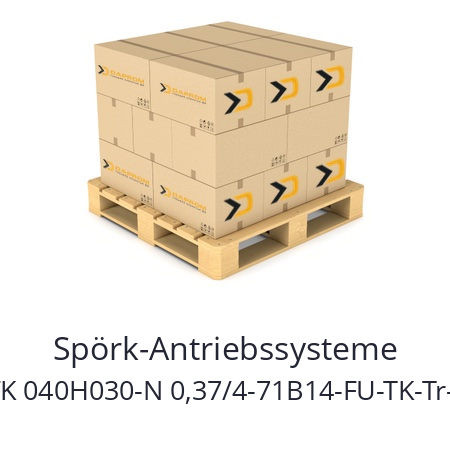   Spörk-Antriebssysteme SFK 040H030-N 0,37/4-71B14-FU-TK-Tr-W