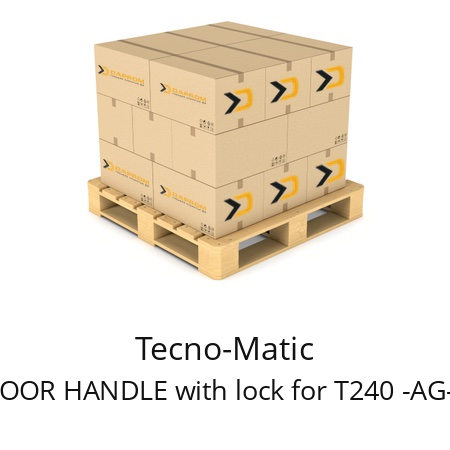   Tecno-Matic DOOR HANDLE with lock for T240 -AG-D