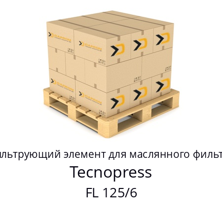 Фильтрующий элемент для маслянного фильтра FL 125/6 Tecnopress 