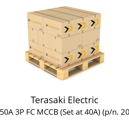   Terasaki Electric XH125NJ 50A 3P FC MCCB (Set at 40A) (p/n. 204124550)