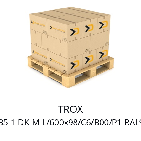   TROX VSD35-1-DK-M-L/600x98/C6/B00/P1-RAL9010