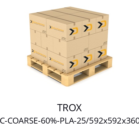   TROX PFC-COARSE-60%-PLA-25/592x592x360x6