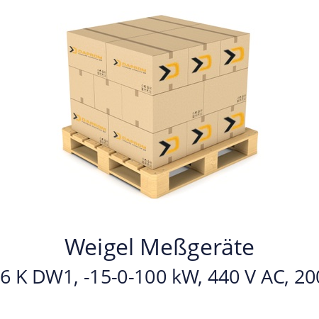   Weigel Meßgeräte LQ 96 K DW1, -15-0-100 kW, 440 V AC, 200/5 A