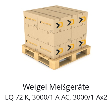   Weigel Meßgeräte EQ 72 K, 3000/1 A AC, 3000/1 Ax2