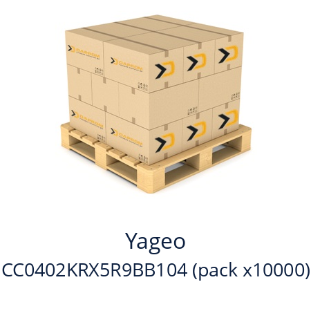   Yageo CC0402KRX5R9BB104 (pack x10000)